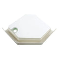 W32RNDCD9;WHITE 32X32 ROUND FRONT P