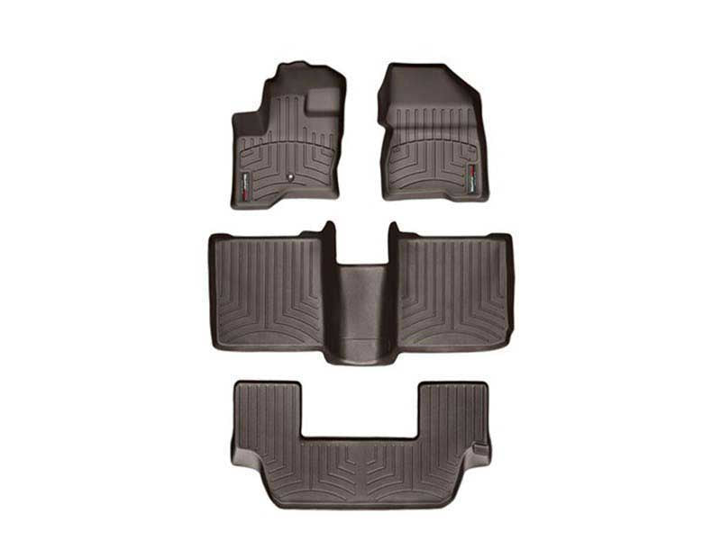 WeatherTech Cocoa Front Rear and Rear Floorliners Fits -20-24 Navigator L 471295-1-7-9