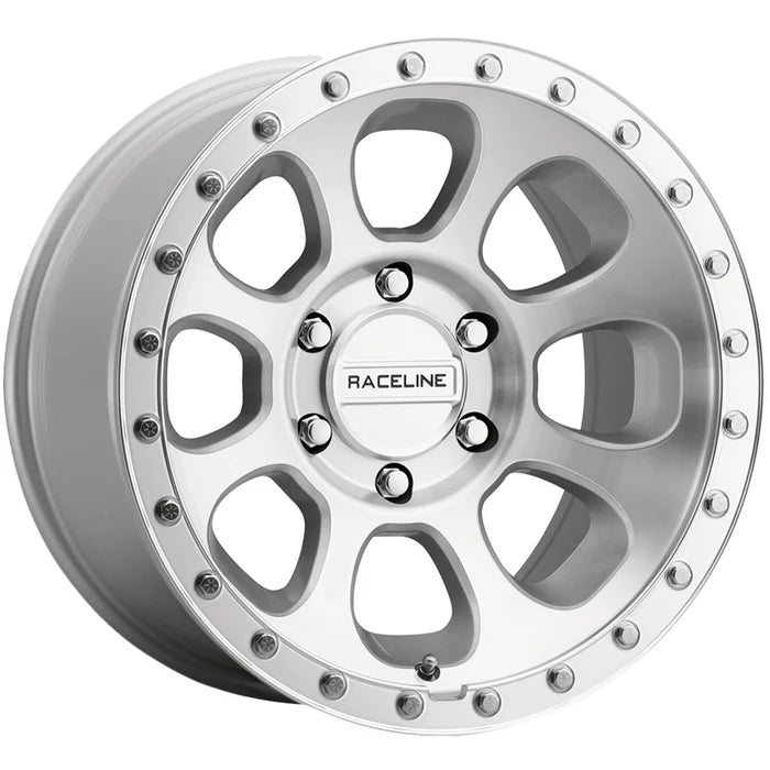 Raceline 961MC Bolt 17x9in / 6x135 BP / -12mm Offset / 87.1mm Bore - Machined Cc