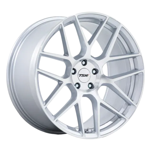 TSW TW002 17X8 5X4.5 G-SLV-MACH 40MM - TW002SD17801240