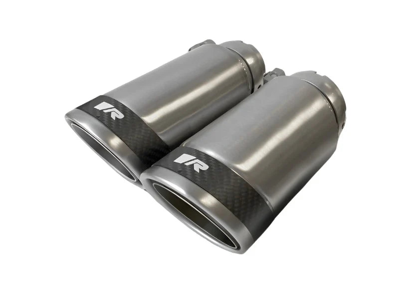 Remus Stainless Steel 84mm Angled w/Carbon Ring Tail Pipe Set (Pair)