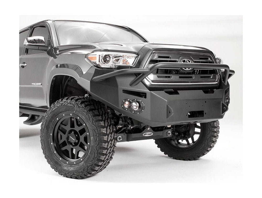 16-C TACOMA WINCH BUMPER W PRE-RUNNER GUARD MATTE BLACK