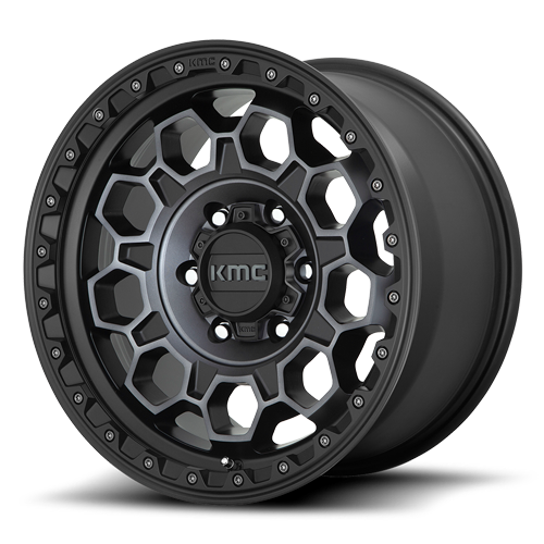 TREK 17x9 6x139.70 SATIN BLACK W/ GRAY TINT (12 mm)