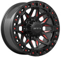 ZION 18X9 8X180 ET20 CB125.1 GLOSS BLACK MILLED RED