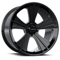 ZION 18X9 8X180 ET20 CB125.1 GLOSS BLACK MILLED RED