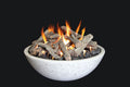 FIRE BOWL 39IN x 13IN (NATURAL GAS) WHITE