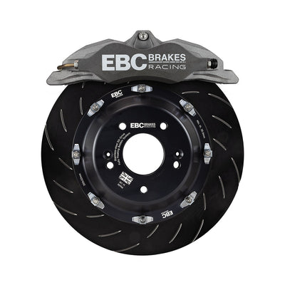 EBC Racing 12-17 Ford Fiesta ST MK7 1.6L Turbo Anodized Apollo-4 Calipers 300mm Rotors Front BBK