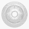 DFC 71-95 Chevrolet P20 Front Right Drilled & Slotted Silver Brake Rotor