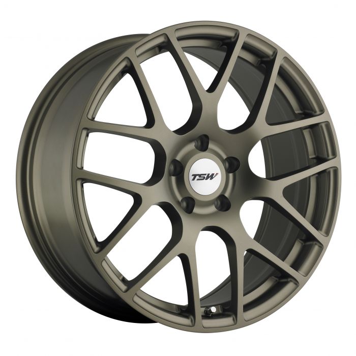 ~(45 lbs. 21X21X11)~ TSW NURBURGRING 19x9.5 5/112 ET41 CB72.1 MATTE BRONZE