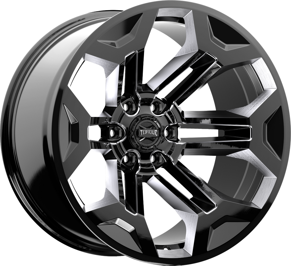 Torque Pulse Gloss Black 20x9 6x5.5 -12mm