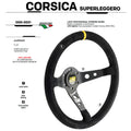 OMP Corsica SuperleggeroSuede Leather 350mm Diameter Steering Wheel Black