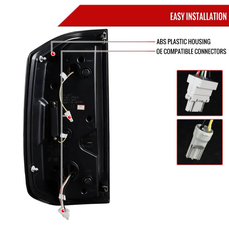 LED SEQUENTIAL TAIL LIGHTS- BLACK