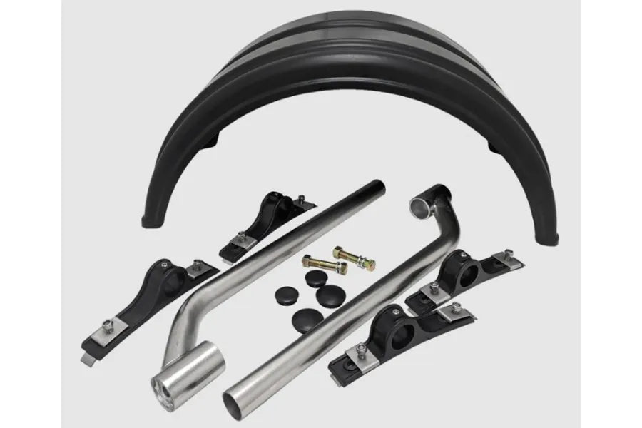 20IN POLY FULL FENDER SINGLE W/MOUNTING BRACKETS AND HARDWARE