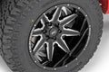 Rough Country 91 Series Milled One-Piece Gloss Black 20x12 6x5.5 -44mm