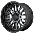 MO802 20x10 5x139.70 GLOSS BLACK MACHINED W/ GRAY TINT (18 mm)
