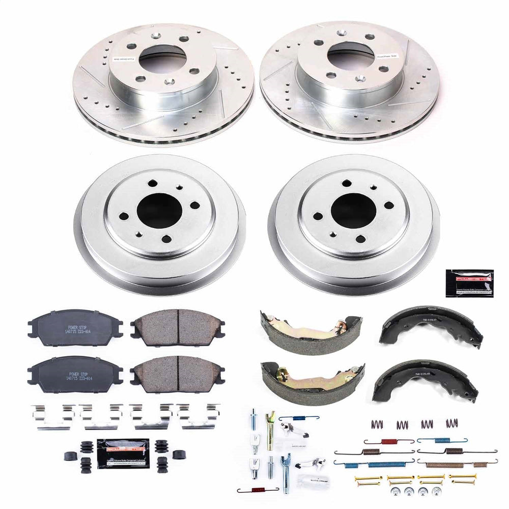 Power Stop 04-05 Hyundai Accent Front & Rear Z23 Evolution Sport Brake Kit