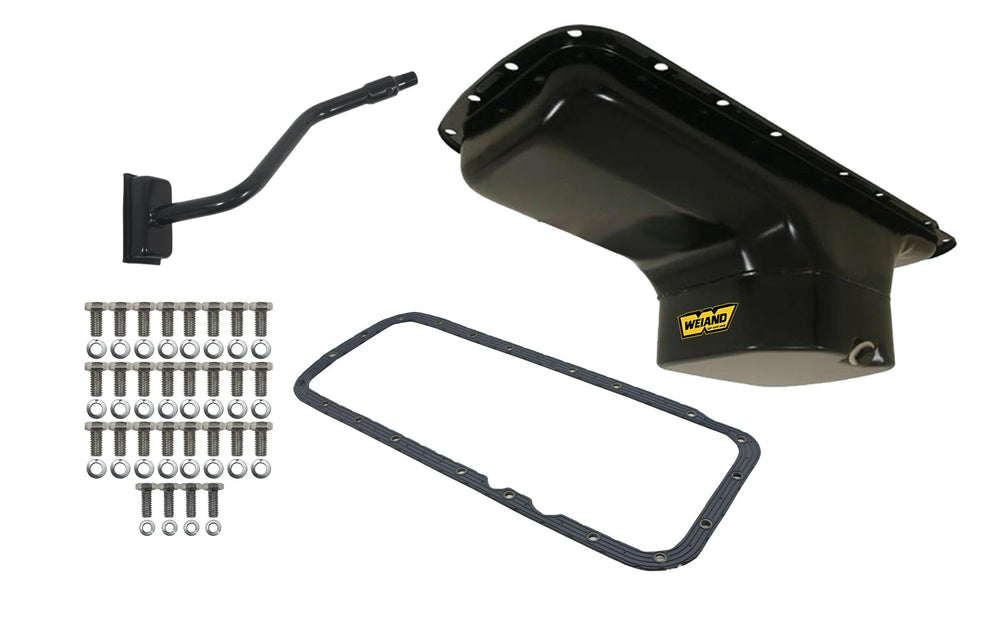 OIL PAN KIT 7QT BLACK FINISH 63/78 MOPAR B/RB