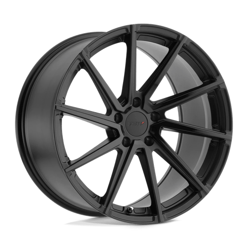 ~(26 lbs. 21X21X10)~ TSW WATKINS 19x8.5 5/112 ET32 CB72.1 DOUBLE BLACK - MATTE BLACK W/GLOSS BLACK FACE LEFT