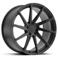 ~(26 lbs. 21X21X10)~ TSW WATKINS 19x8.5 5/112 ET32 CB72.1 DOUBLE BLACK - MATTE BLACK W/GLOSS BLACK FACE LEFT