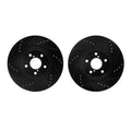 R1 Concepts Brake Rotor- D/S - Black Fits Scion FR-S