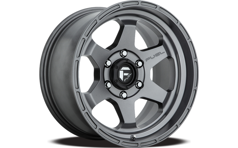 ~(31 lbs. 21X21X12)~ SHOK 18x9 6x135.00 MATTE GUN METAL (-12 mm)