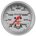 Autometer 66.7mm 100-260 degree F Full Sweep Electronic w/ Peak and Warning Water Temperature Gauge