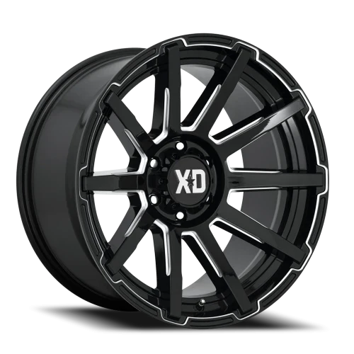 OUTBREAK 18x9 8x165.10 GLOSS BLACK MILLED (12 mm)