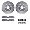 R1 Concepts Brake Rotor- Slotted - Black Fits Hyundai Nexo
