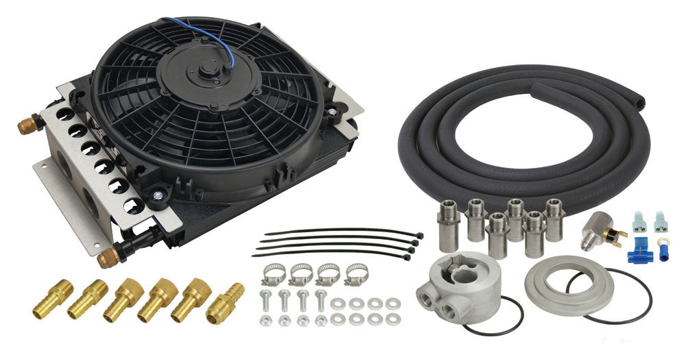 ~(13.5 lbs. 22X15X7)~ Electra-Cool Engine Oil Cooler Kit -8AN