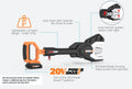 Worx auto part close-up