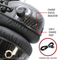 Rugged Radios AlphaBass Carbon Fiber Headset for STEREO and OFFROAD Intercoms Behind The Head
