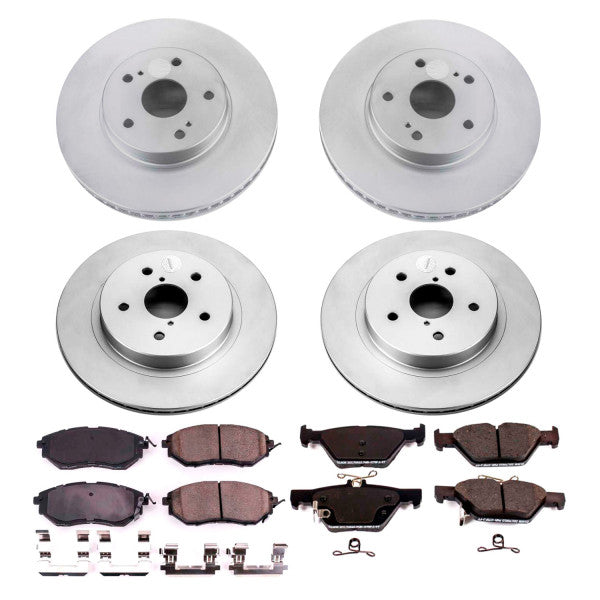 Power Stop 2015 Subaru Legacy Front & Rear Z17 Evolution Geomet Coated Brake Kit