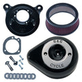 S&S Cycle 01-15 Fuel-Injected Softail Stealth Air Cleaner Kit w/ Chrome Teardrop Cover