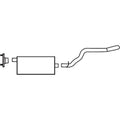 9301 JEEP CHEROKEE EXHAUST SYSTEM
