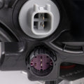 RH HEADLAMP LENS/HOUSING; XENON; BLACK TRIM; DART 1316