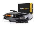 RH HEADLAMP LENS/HOUSING; XENON; BLACK TRIM; DART 1316