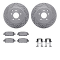 DFC 05-25 Infiniti G25 Rear Drilled & Slotted Geoperformance Rotors 5000 Advanced Pads w/Hardware