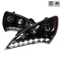 LED PROJECTOR HEADLIGHT CHROME HOUS