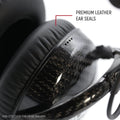 Rugged Radios AlphaBass Carbon Fiber Headset for STEREO and OFFROAD Intercoms Over The Head
