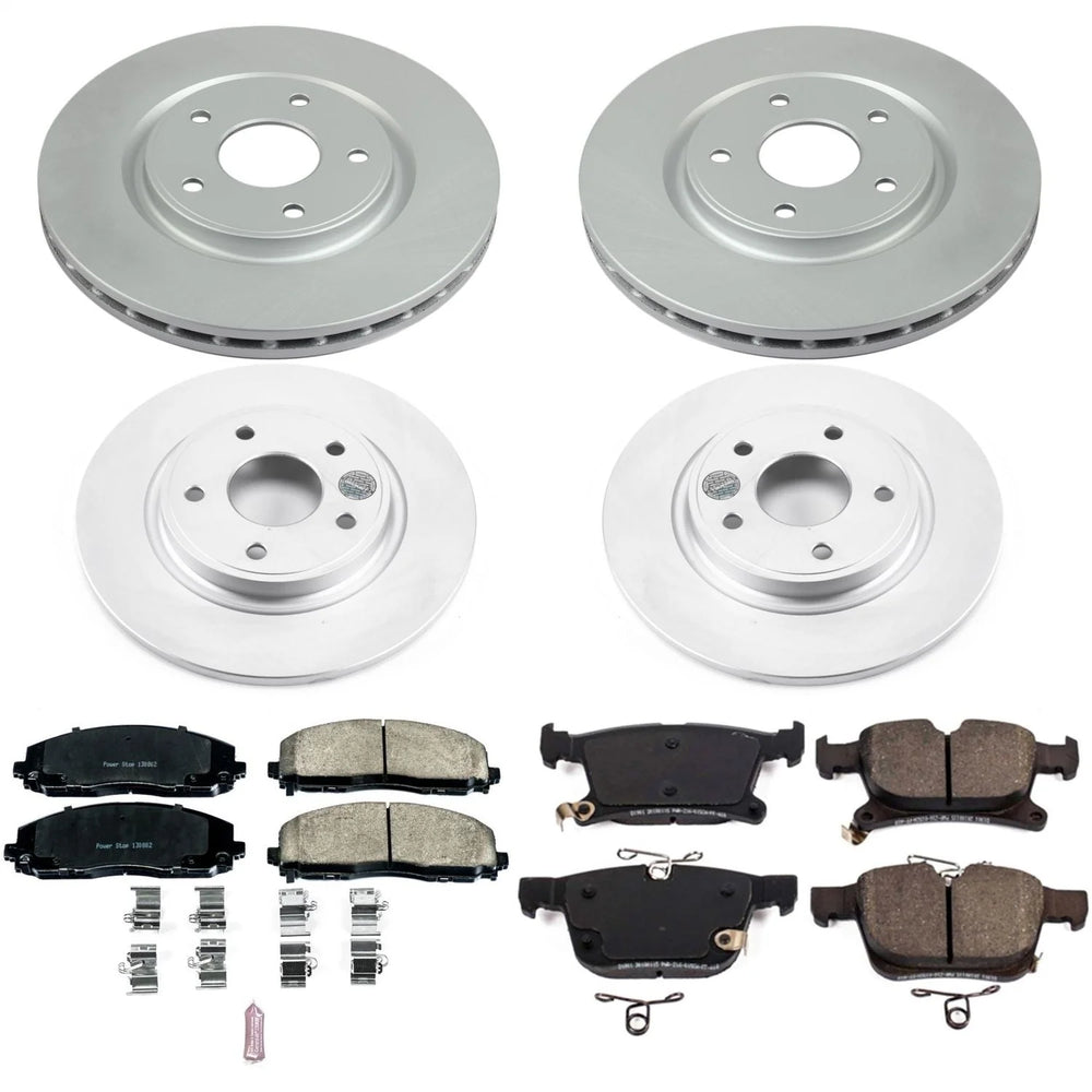 Power Stop 17-19 Chrysler Pacifica Front & Rear Z17 Evolution Geomet Coated Brake Kit