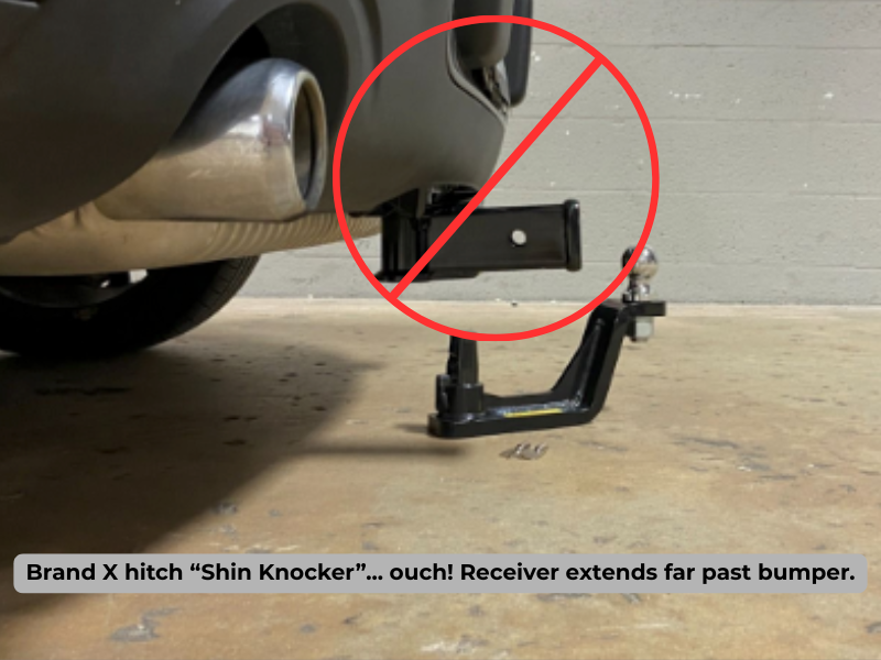 1620 COOPER S ECOHITCH TRAILER HITCH HIDDEN DESIGN 11/4IN BLACK
