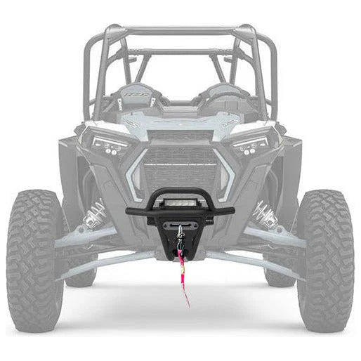 POLARIS RZR TURBO S FRONT WINCH SPORT BUMPER W/ LIGHTS RAW
