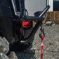 POLARIS RZR TURBO S FRONT WINCH SPORT BUMPER W/ LIGHTS RAW