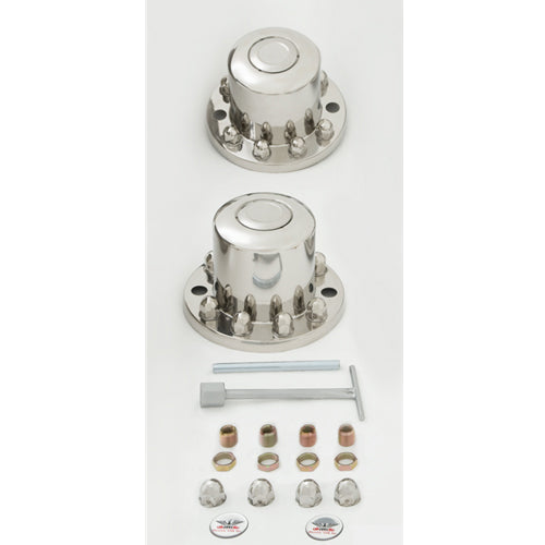 SIMULATOR REAR HUBCOVER KIT 10LUG ON 11.25IN BC STAINLESS STEEL