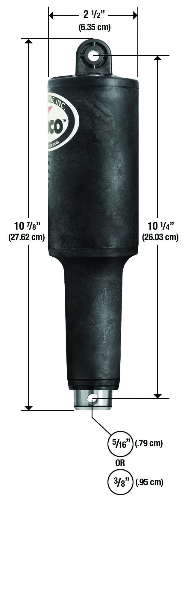 2 1/4" STROKE XDS ACTUATOR - 12 VOL
