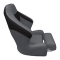 WISE BM3338 PREMIER SERIES PONTOON XL BUCKET SEAT W/ FLIP UP BOLSTER MOCHA JAVA / MUSHROOM / CAF
