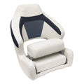 WISE BM3338 PREMIER SERIES PONTOON XL BUCKET SEAT W/ FLIP UP BOLSTER MOCHA JAVA / MUSHROOM / CAF