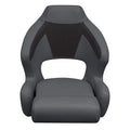WISE BM3338 PREMIER SERIES PONTOON XL BUCKET SEAT W/ FLIP UP BOLSTER MOCHA JAVA / MUSHROOM / CAF