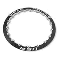 Weld Double Beadlock Ring 15in. / 18-Hole M/T Scallop Alpha 1 1 Ring - Black