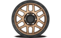 ~(32 lbs. 20X20X12)~ KM544 17x9 6x114.30 MATTE BRONZE W/ BLACK LIP (18 mm)